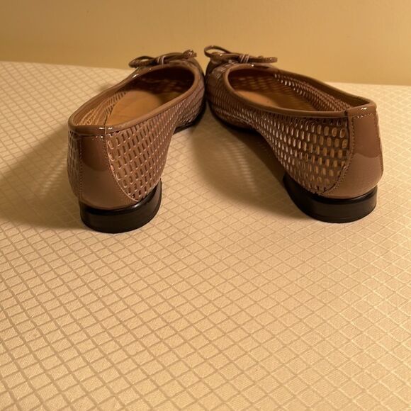 Brunate Tan Perforated Flats  @C - Picture 5 of 7